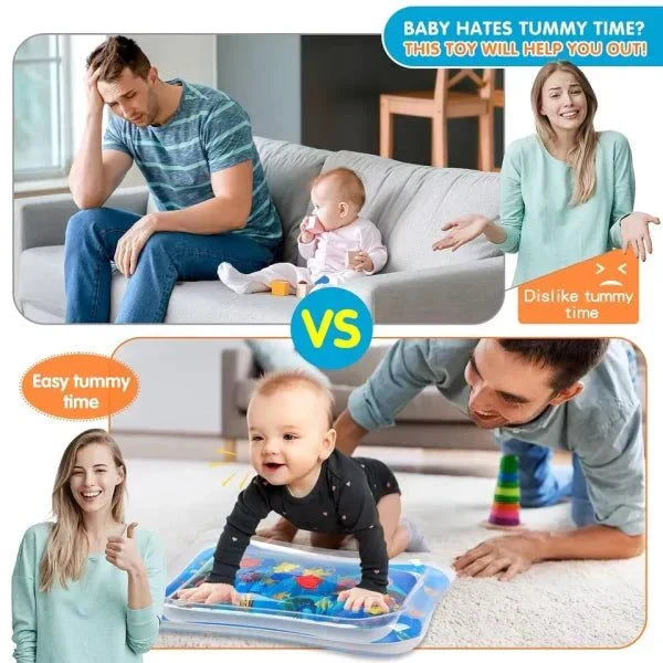Inflatable Leakproof Water Mat For Kids / Inflatable Tummy Time Mat - Kiddo Wish